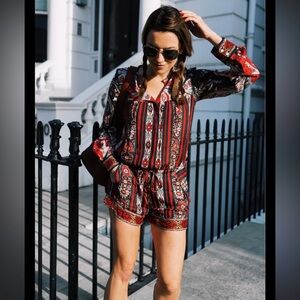 Isabel Marant Etoile Tayler Paisley Print Jumpsuit Sz S